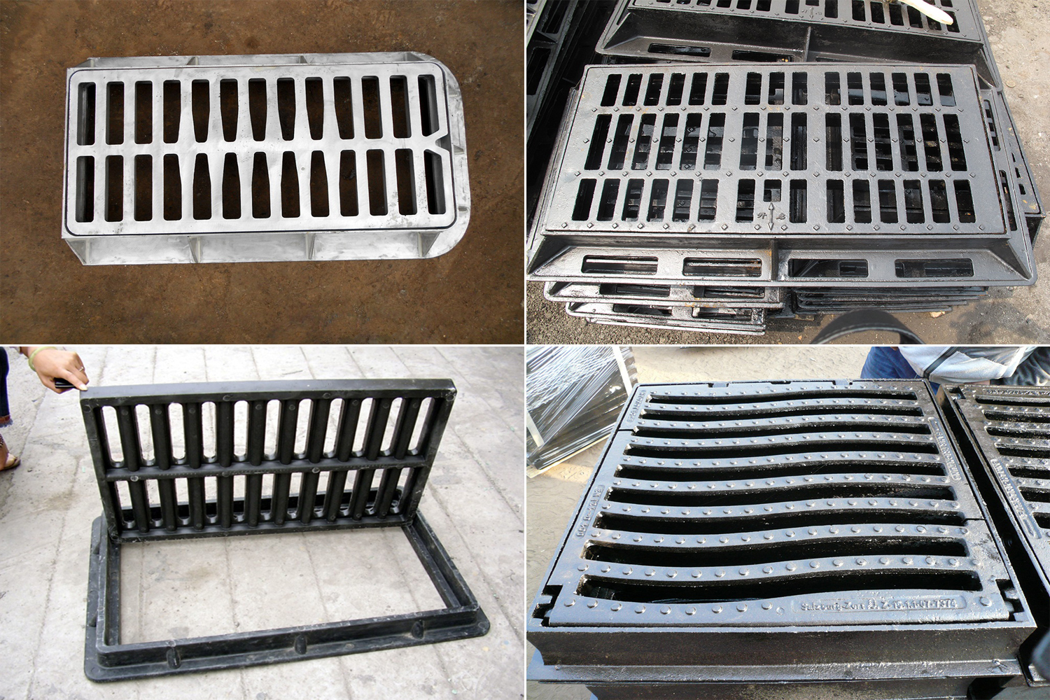 Grille Gully en fonte et cadre