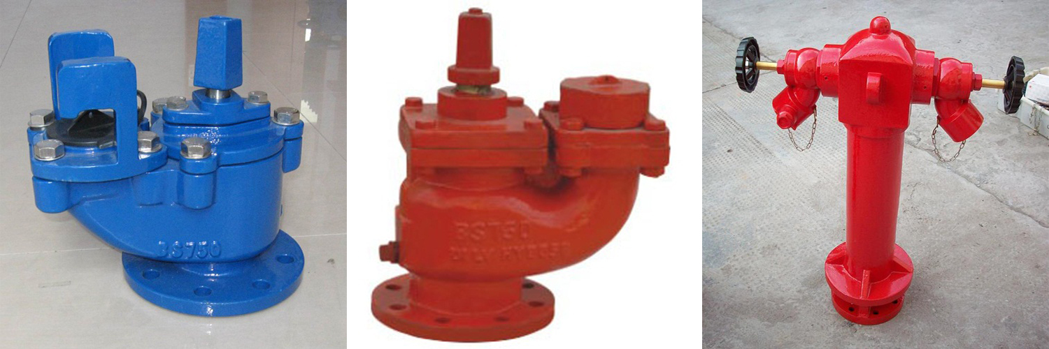 BS750 Cast lron borne d’incendie au sol